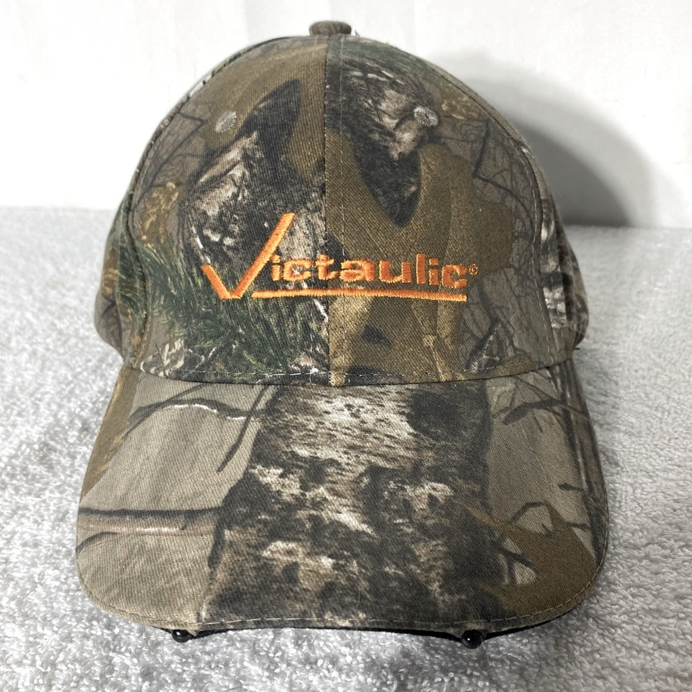 Realtree Victaulic Camouflage Baseball Cap With Lights NWT